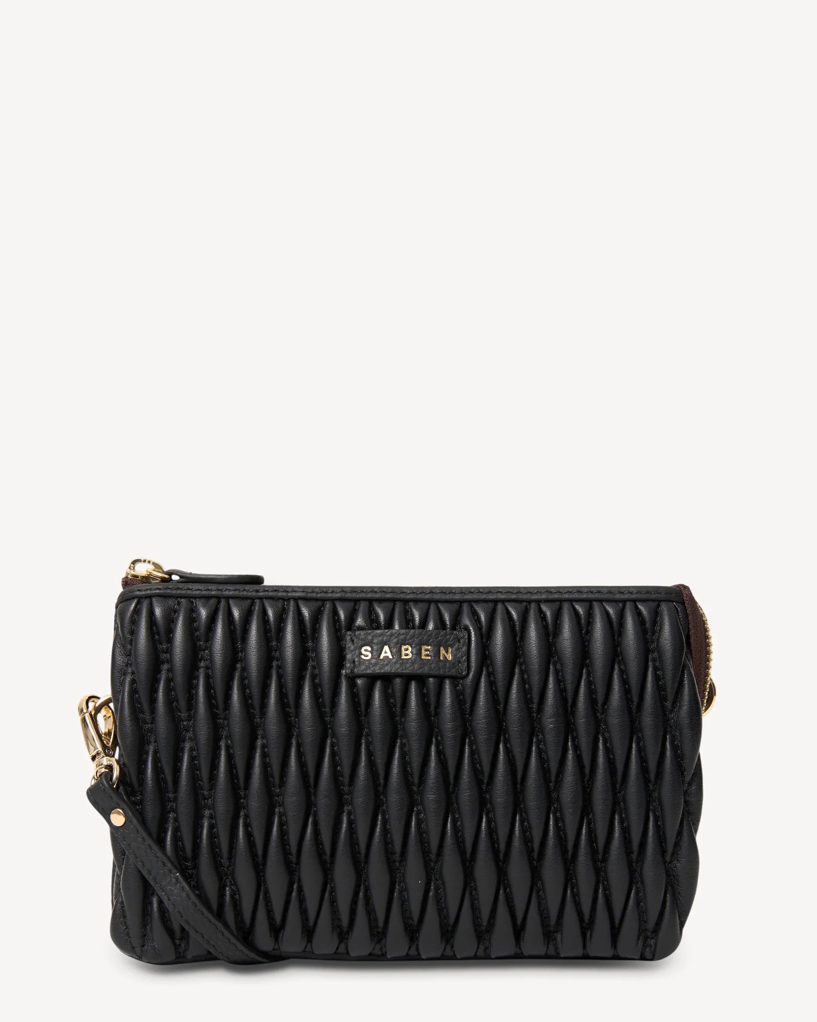 Saben Tilly Crossbody - Black Diamond Quilt