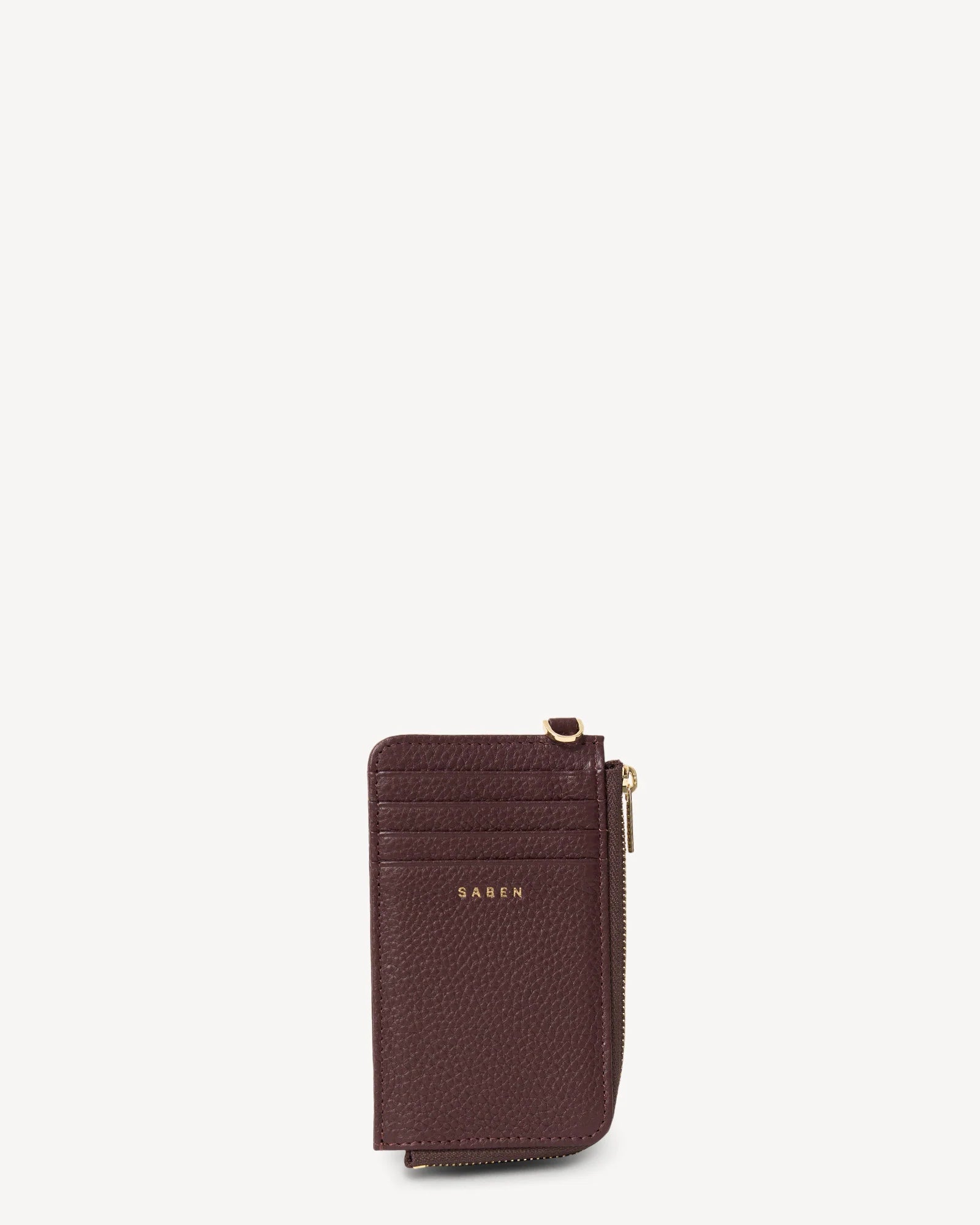 Saben Winona Card Holder - Merlot