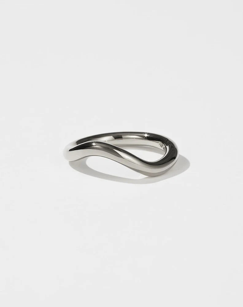 Meadowlark Twisted Halo Band - Sterling Silver
