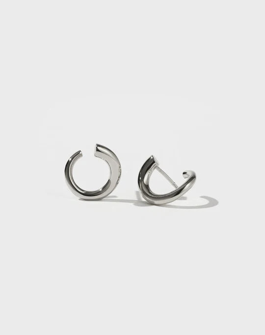Meadowlark Wave Earrings Small - Sterling Silver