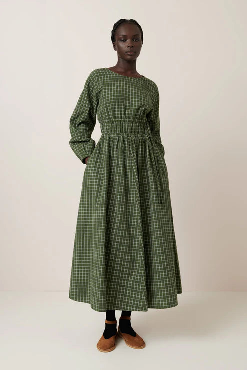 Kowtow Aspen Dress - Forest Grid