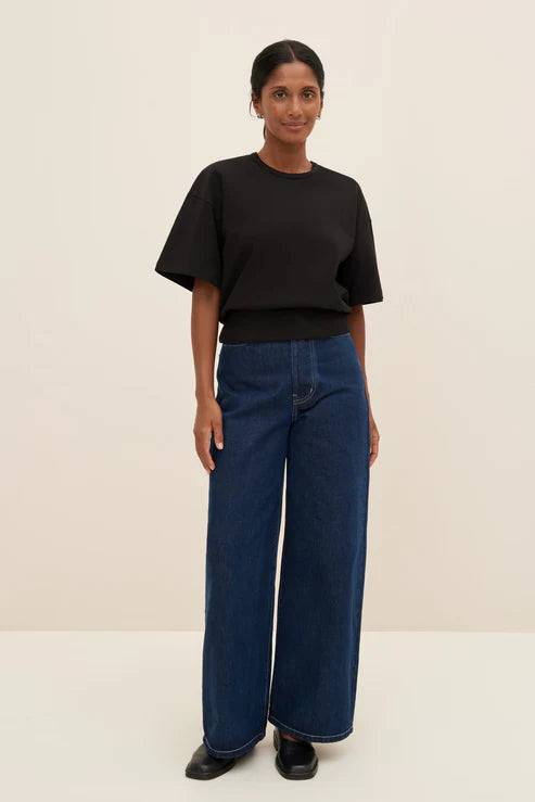 Kowtow Boxy Rib Tee - Black