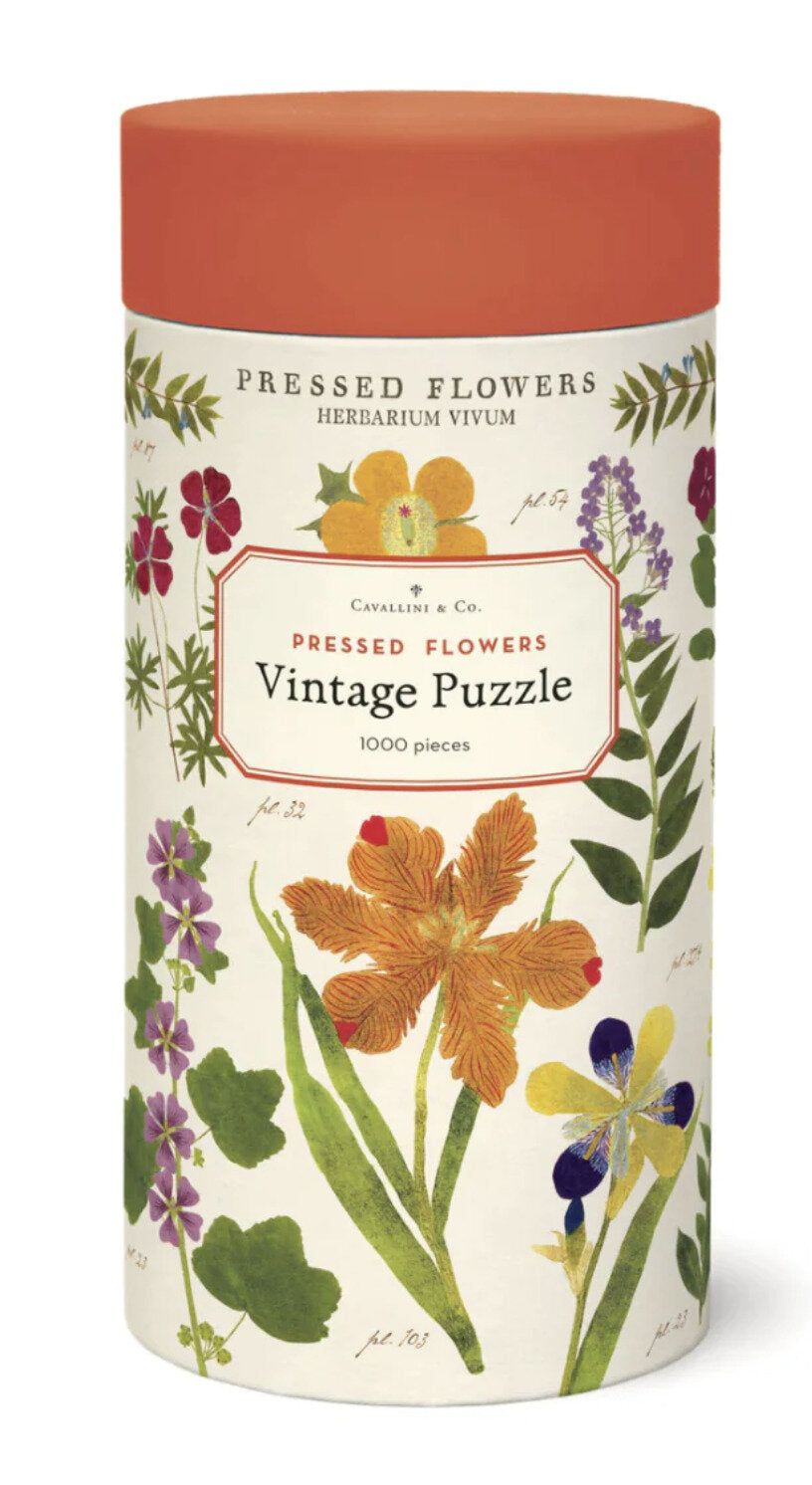 Cavallini & Co Pressed Flowers Vintage Puzzle