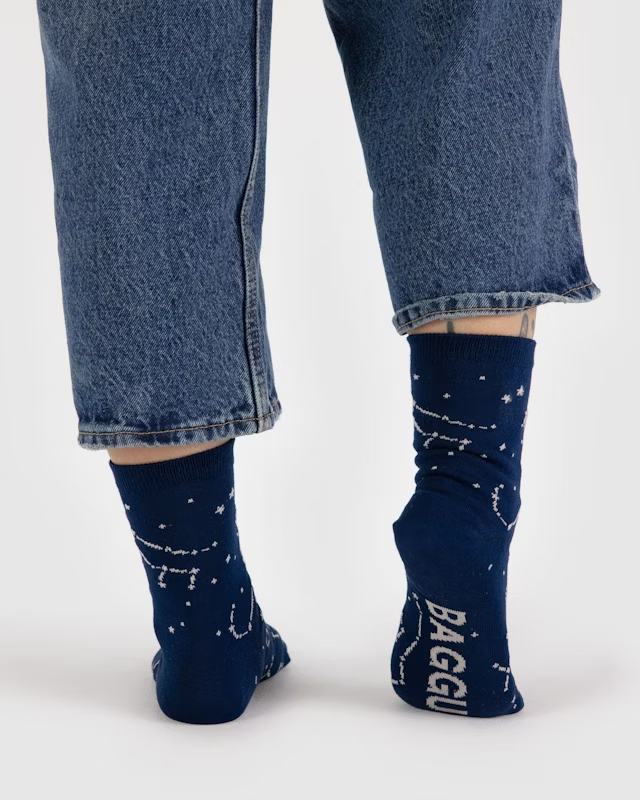 Baggu Crew Sock - Constellation Midnight