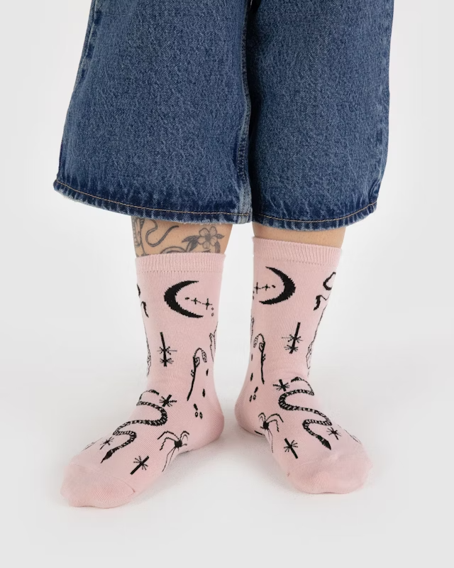 Baggu Crew Sock - Ballet Icons