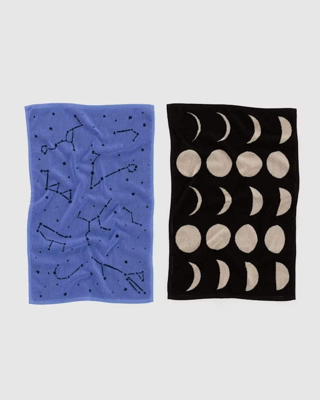 Baggu Hand Towel Set of 2 - Night Sky