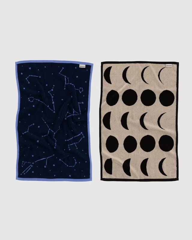 Baggu Hand Towel Set of 2 - Night Sky