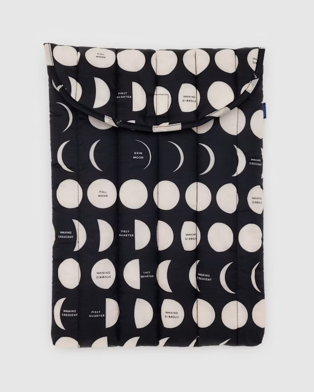 Baggu Puffy Laptop Sleeve 16" - Moon