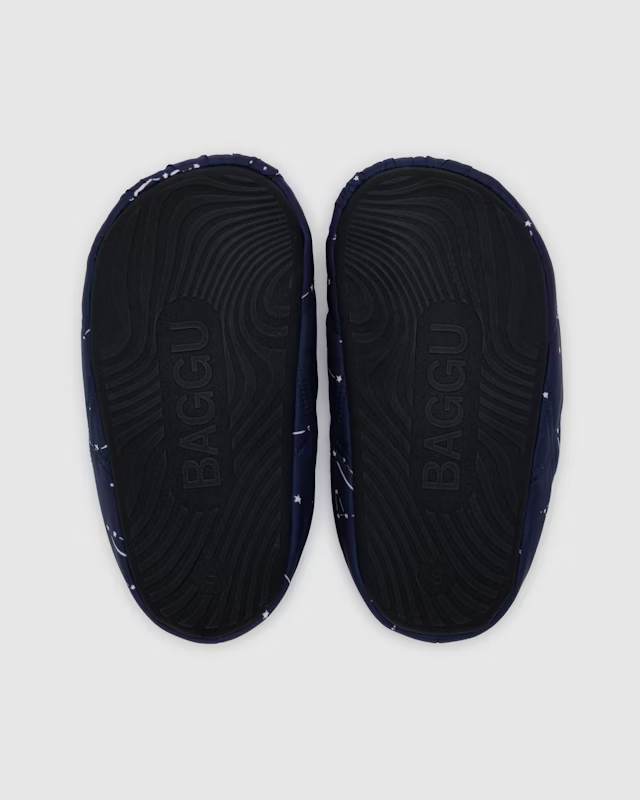 Baggu Puffy Slippers - Constellation Midnight