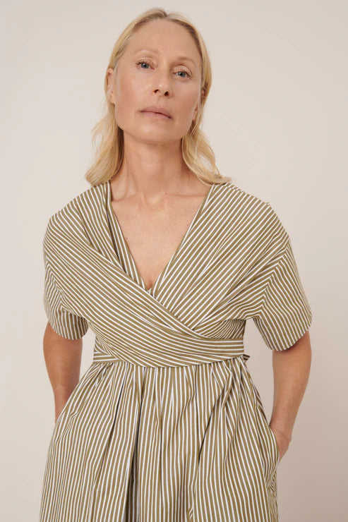 Kowtow Composer Dress - Treetop Stripe