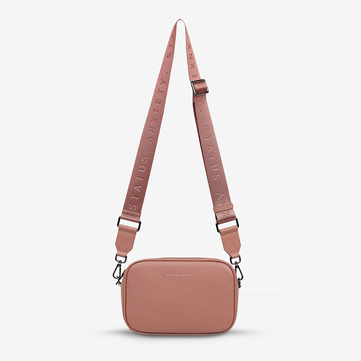 Status Anxiety Bag - Plunder - Dusty Rose with Webbed Strap