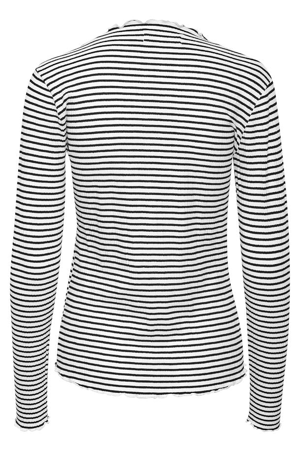 Karen by Simonsen Candace LS  Stripe Tee - Egret/Meteorite