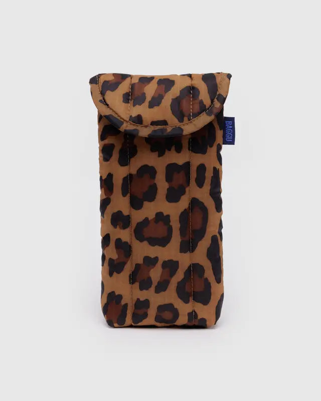 Baggu Puffy Glasses Sleeve - Leopard