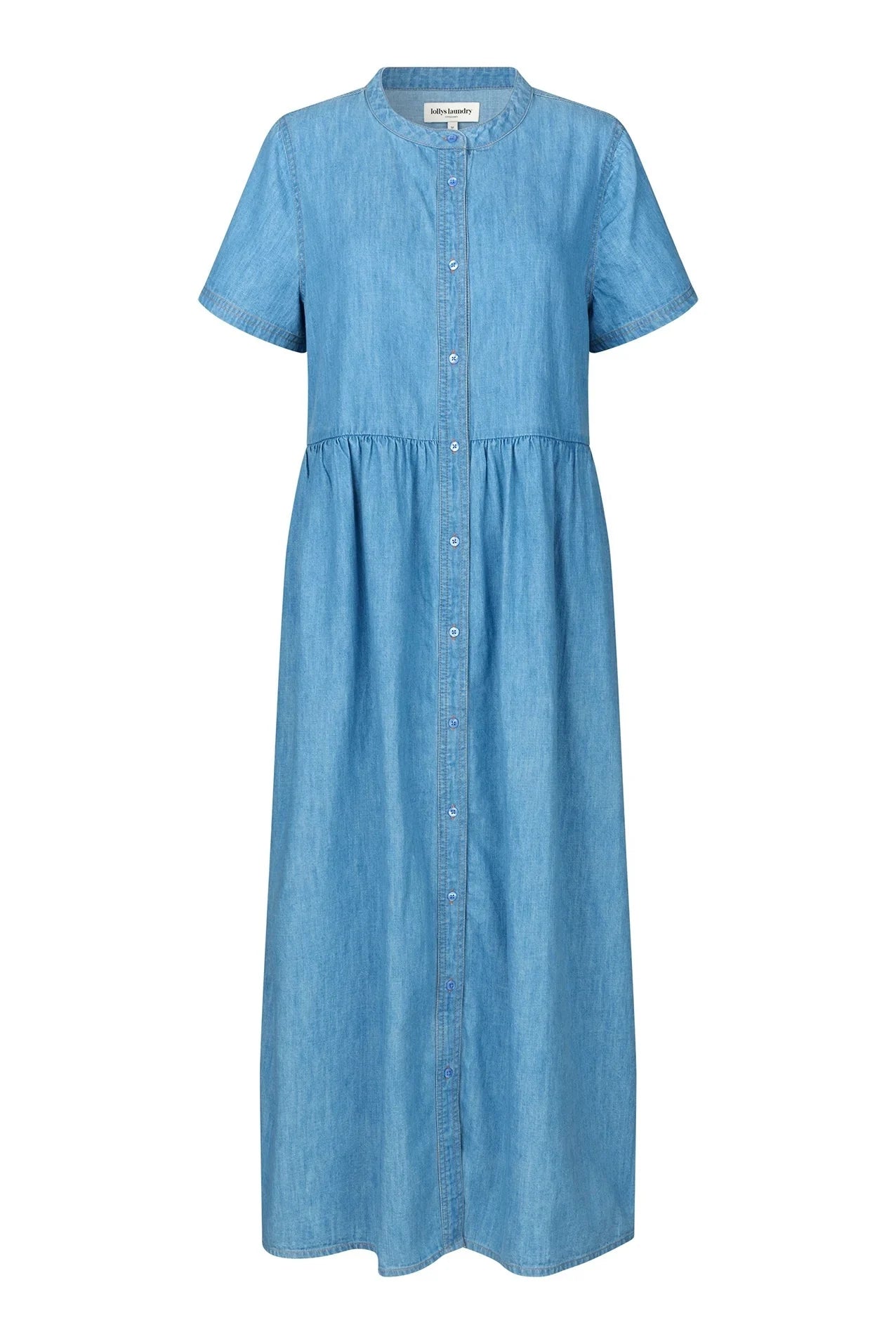 Lollys Laundry Aliya Maxi Dress - Light Denim Blue