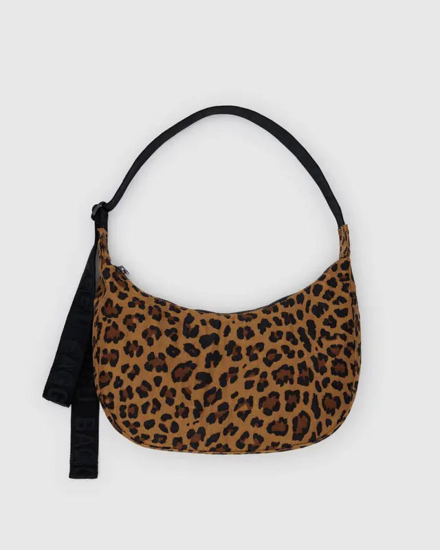 Baggu Medium Nylon Crescent Bag - Leopard