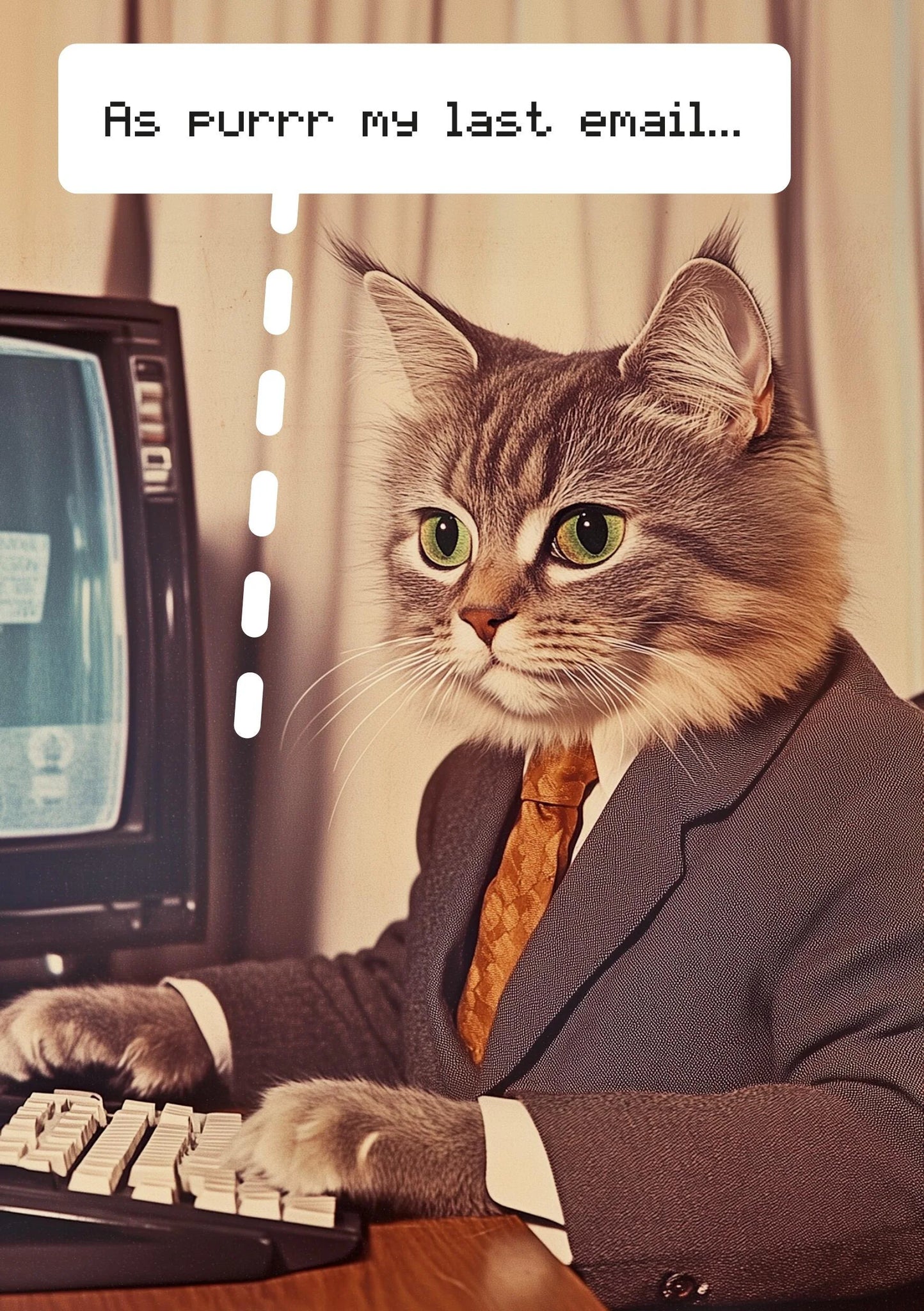 *Card - Kiss Me Kwik - As Purr My Last Email