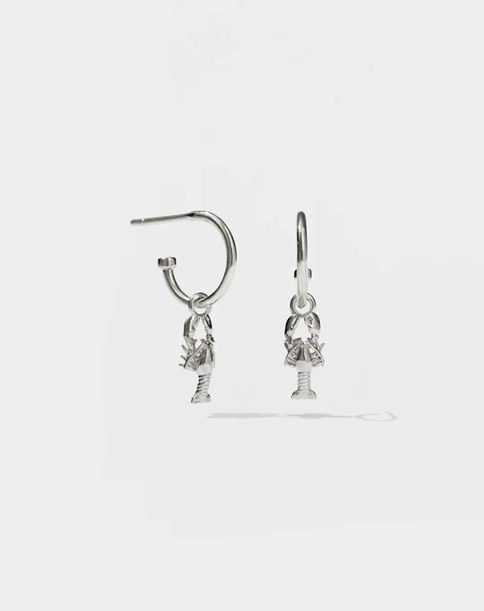 MeadowLark - Lobster Hoop Earrings SS