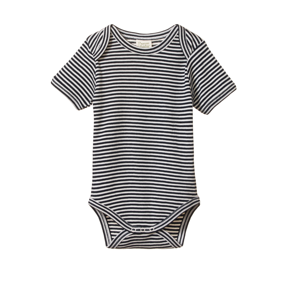 Nature Baby S/S Bodysuit Navy Stripe