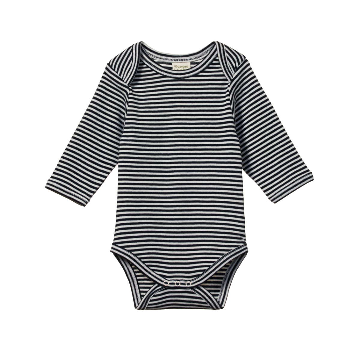 Nature Baby L/S Bodysuit Navy Stripe