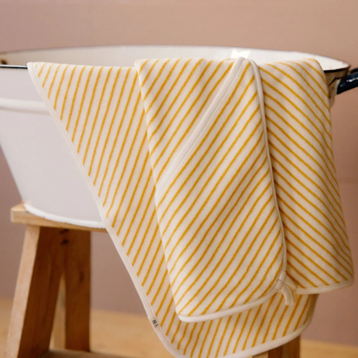 Nature Baby Hooded Towel - Sunshine Sailor Stripe