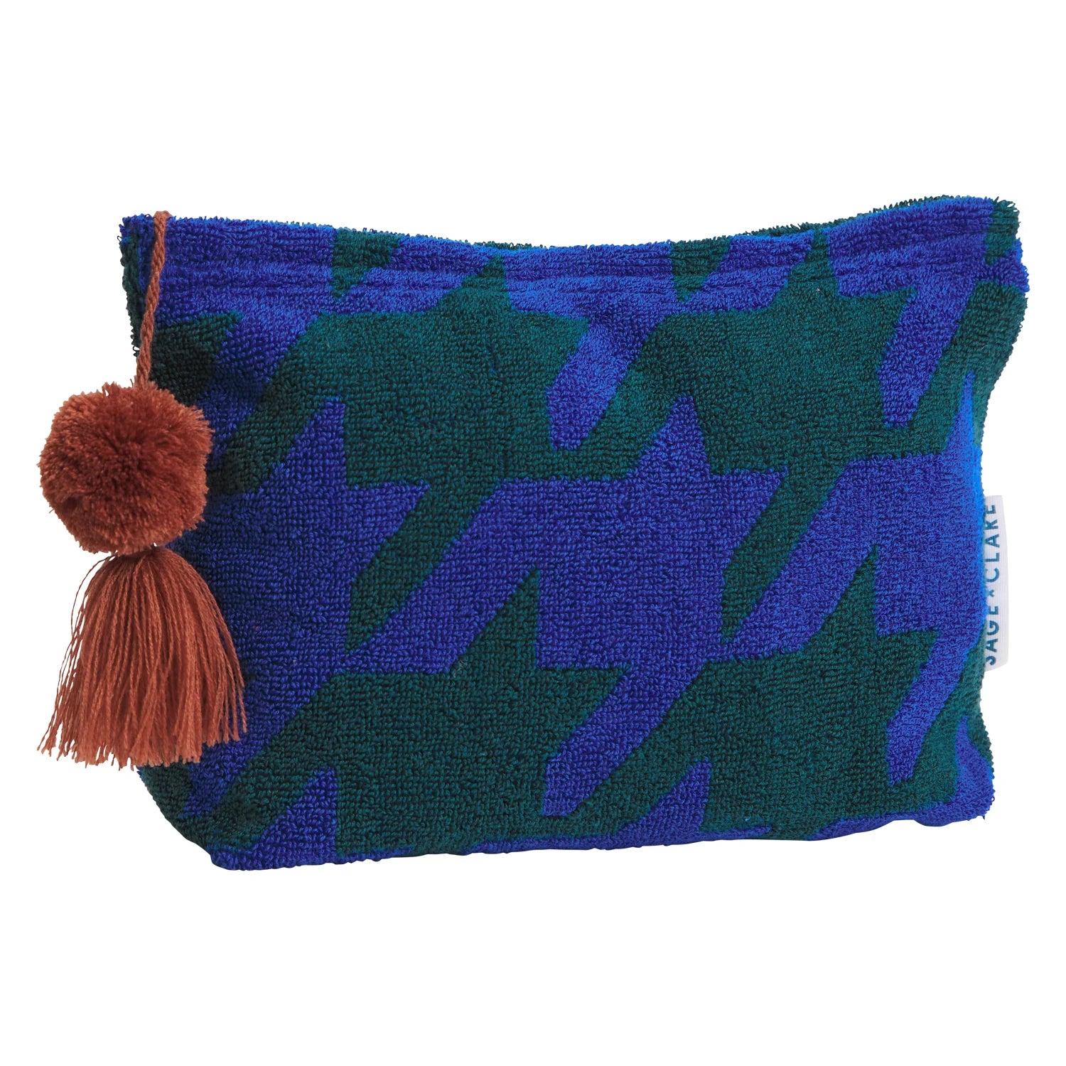 Sage x Clare Vinita Terry Pouch - Lapis