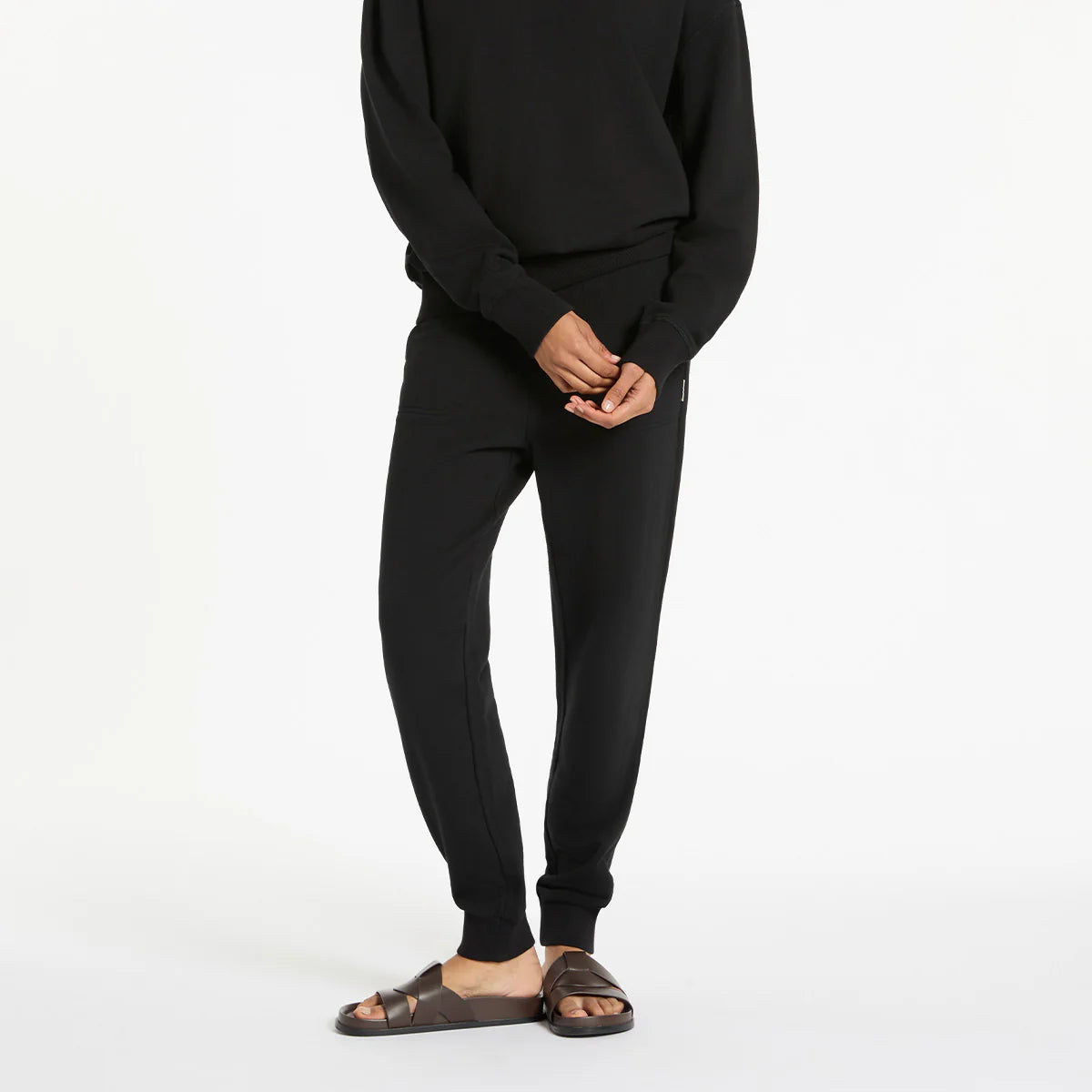 Status Anxiety Trackpants - As You Wake - Soft Black