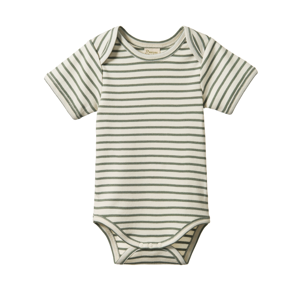 Nature Baby S/S Bodysuit - Nettle Sailor Stripe