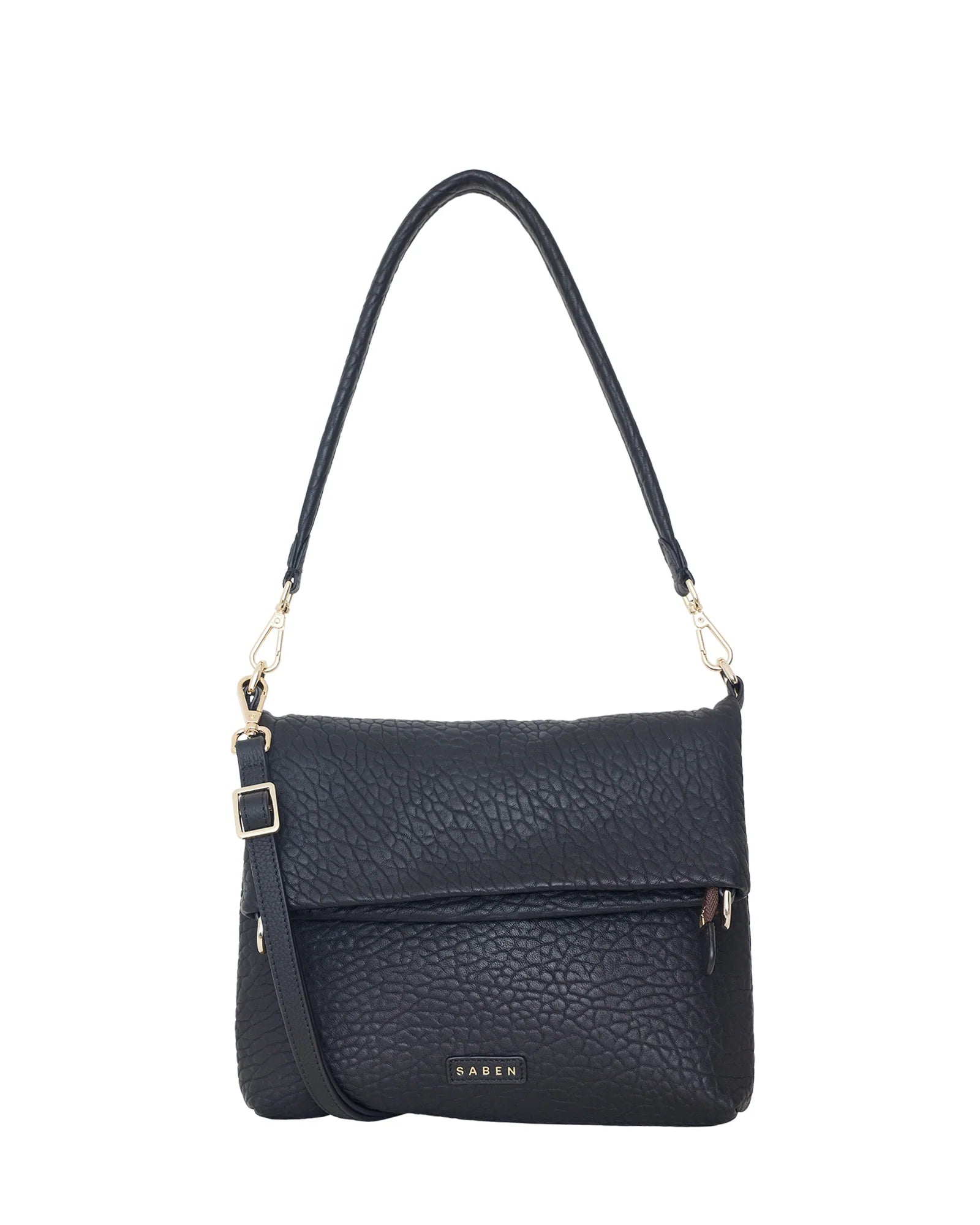 Saben Daria Shoulder Bag - Black Bubble