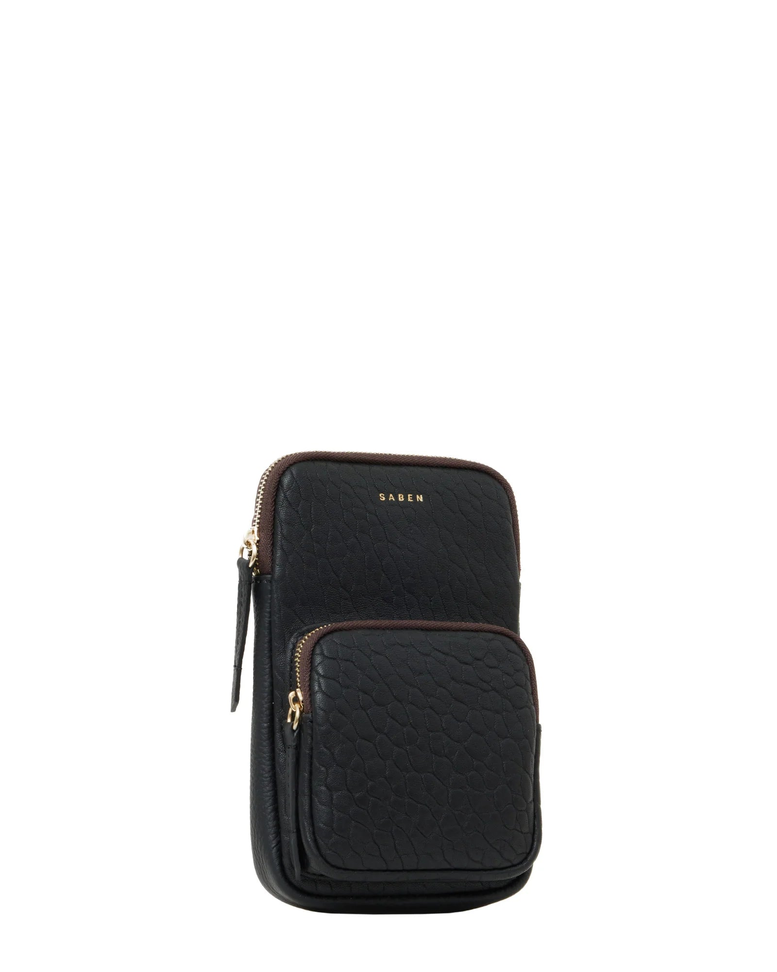 Saben Nikko Phone Bag - Black Bubble Pocket