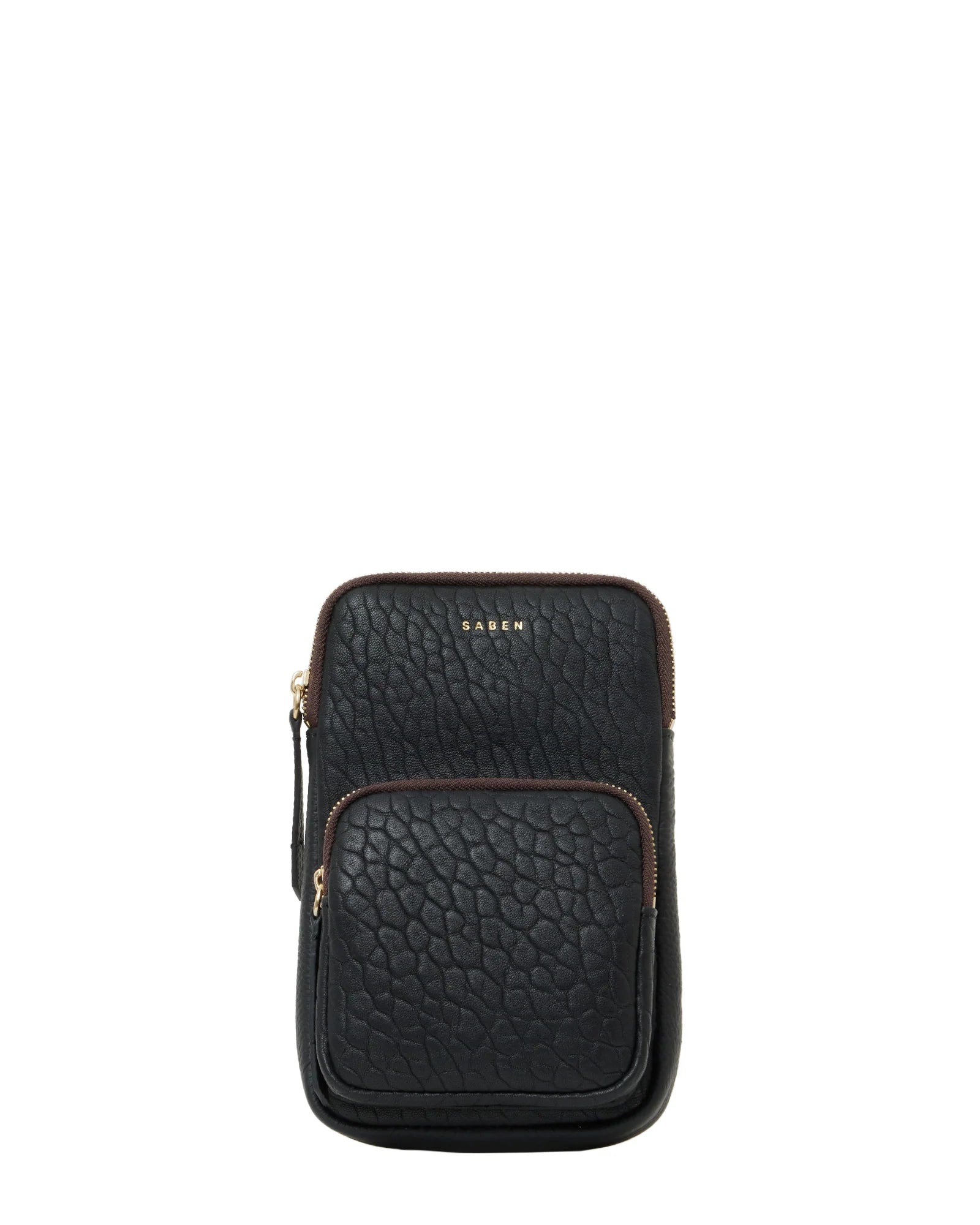 Saben Nikko Phone Bag - Black Bubble Pocket