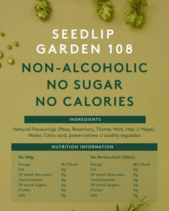 Seedlip Garden 700ml non-alcoholic spirit