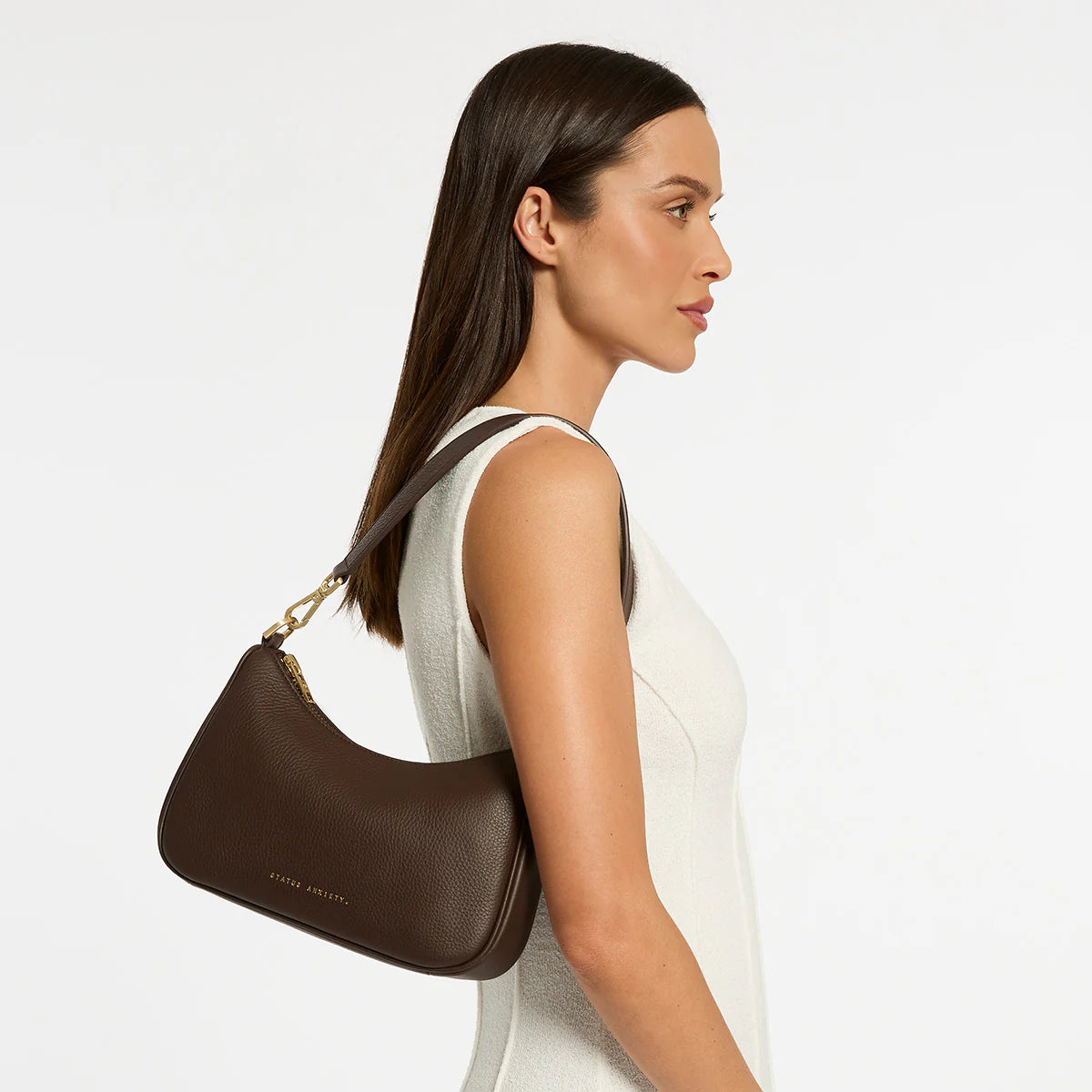 Status Anxiety Bag - Look Both Ways - Cocoa/Brushed Gold