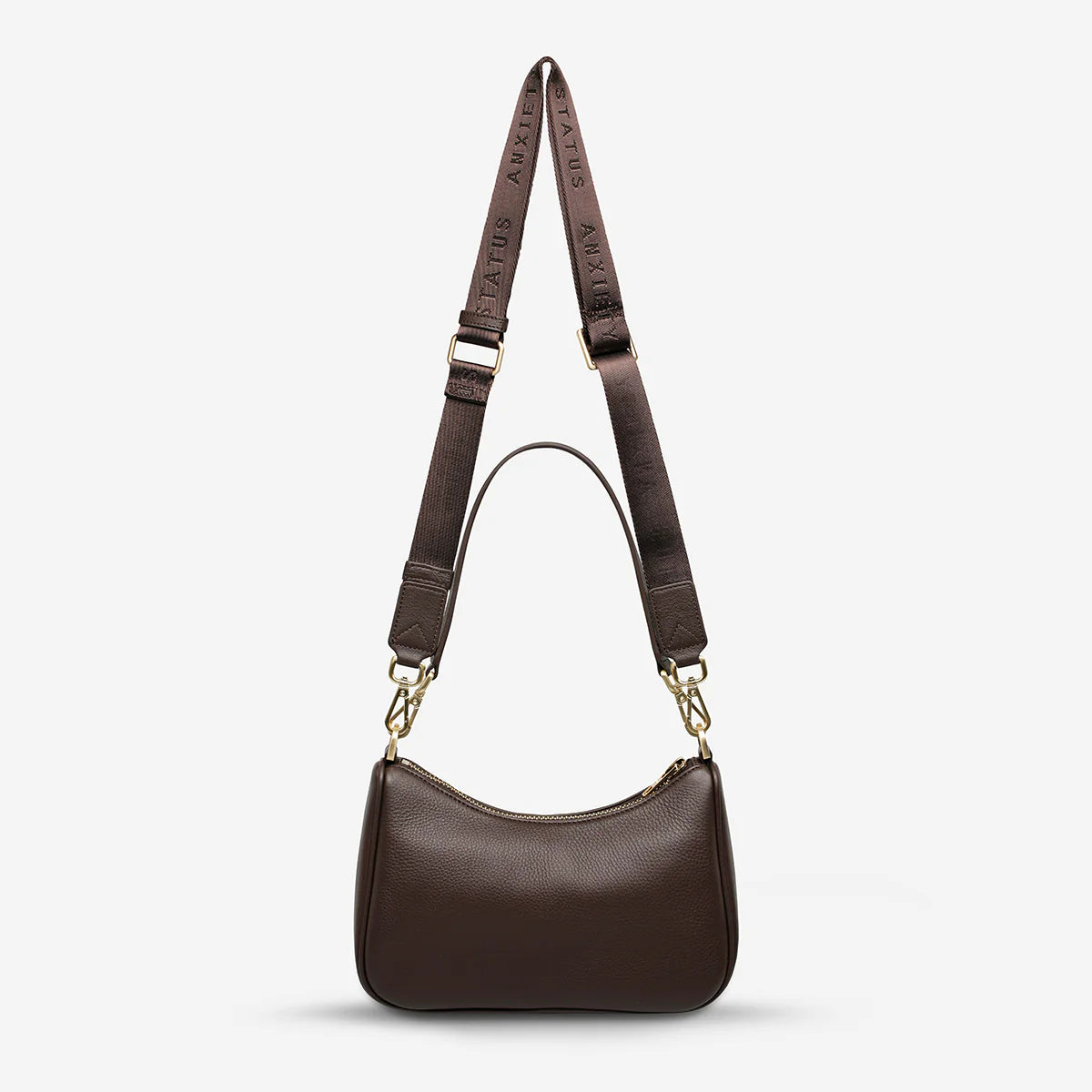 Status Anxiety Bag - Look Both Ways - Cocoa/Brushed Gold