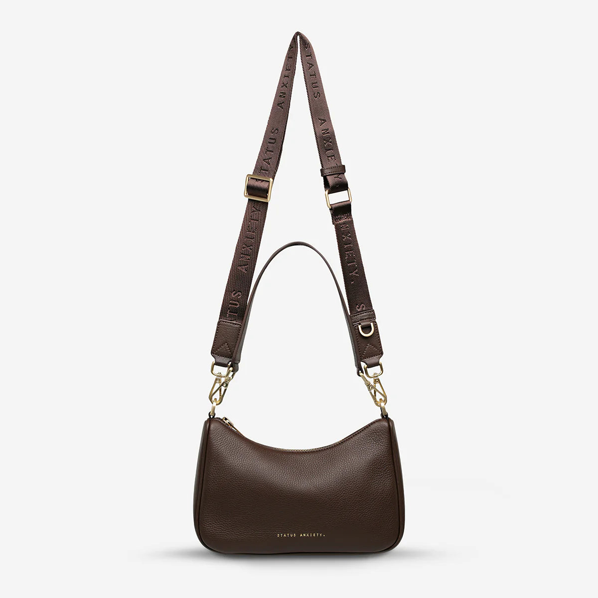 Status Anxiety Bag - Look Both Ways - Cocoa/Brushed Gold