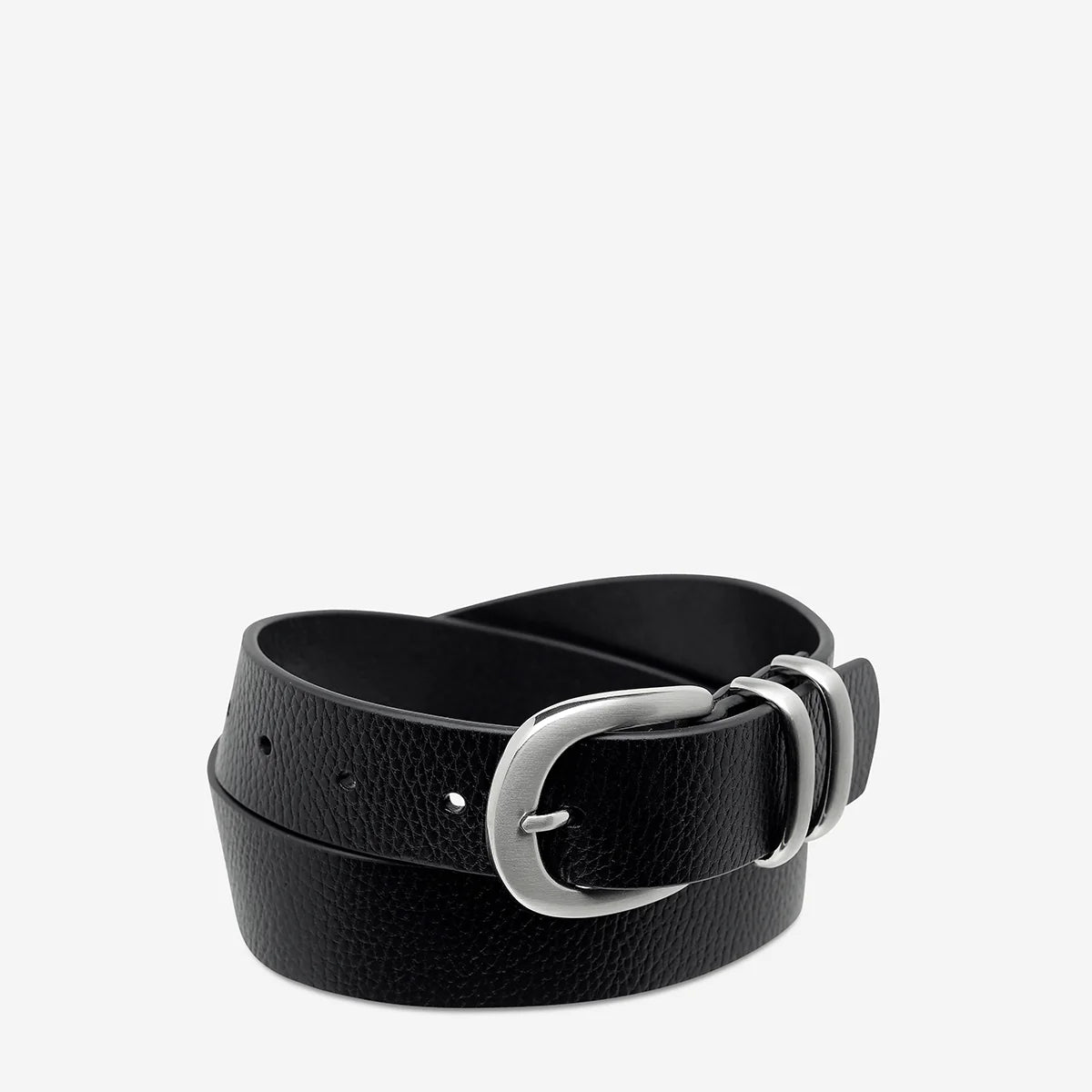 Status Anxiety Belt - let it be - black/silver