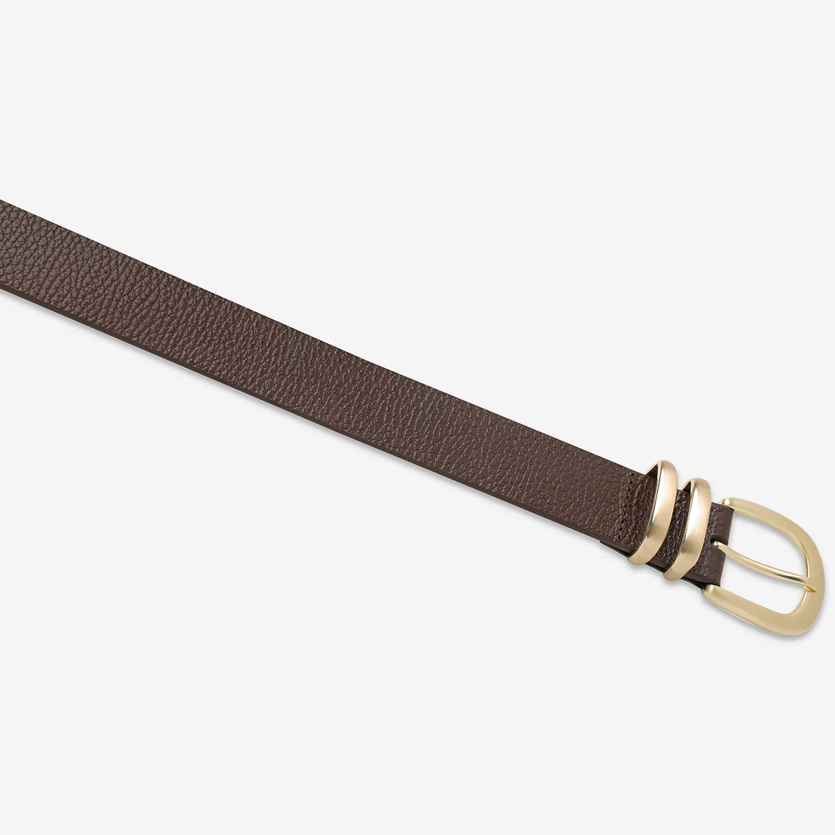 Status Anxiety Belt - Let it be - choc/gold
