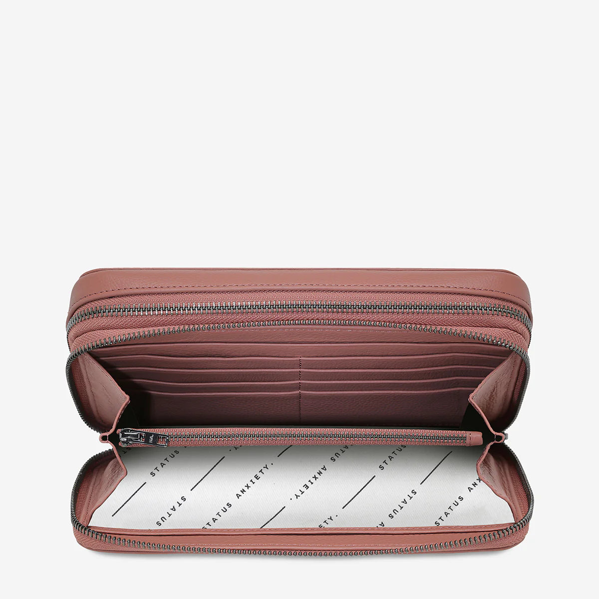 Status Anxiety Home Soon Leather Tech Case - Dusty Rose