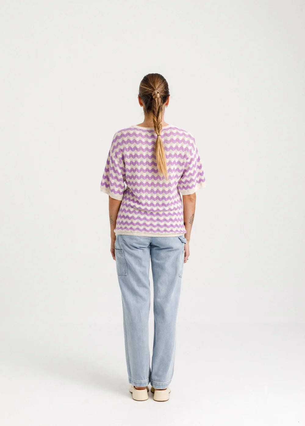 Thing Thing Squiggle Tee - Creamy Lilac