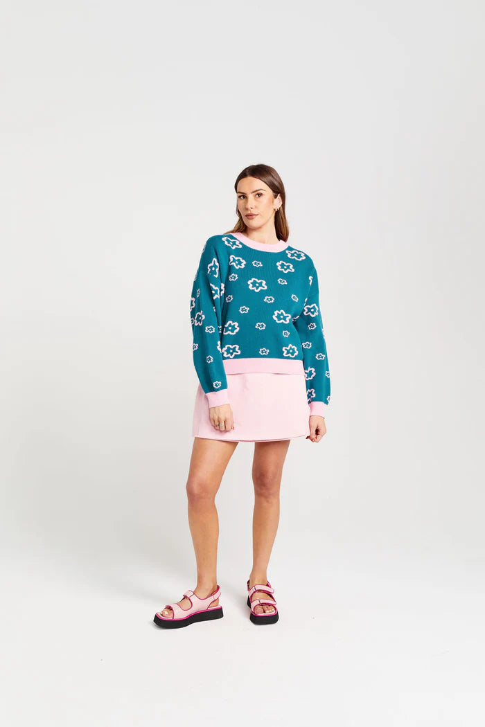 Thing Thing Rosie Jumper - Teal Candy