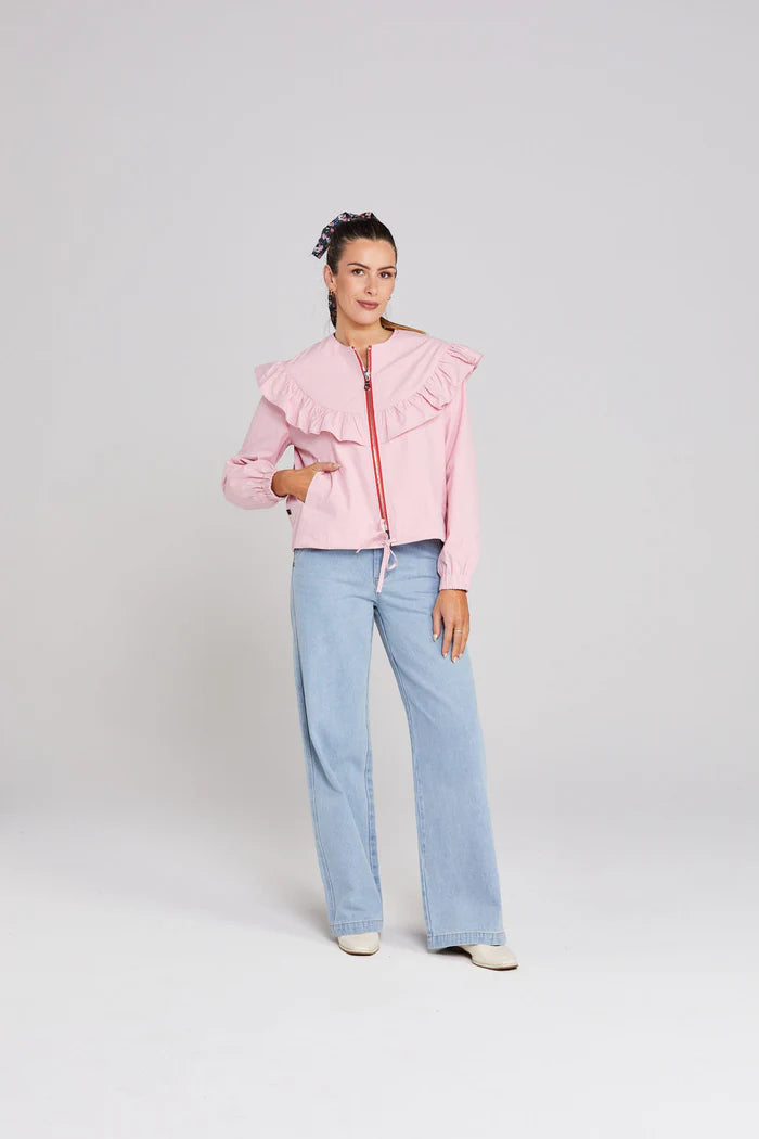 Thing Thing Flounce Jacket - Soft Pink