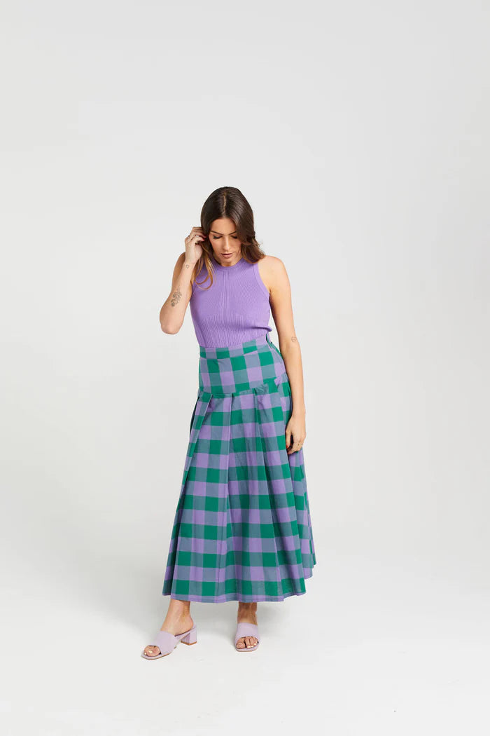 Thing Thing CHEERFULLY SKIRT - Grape Malachite