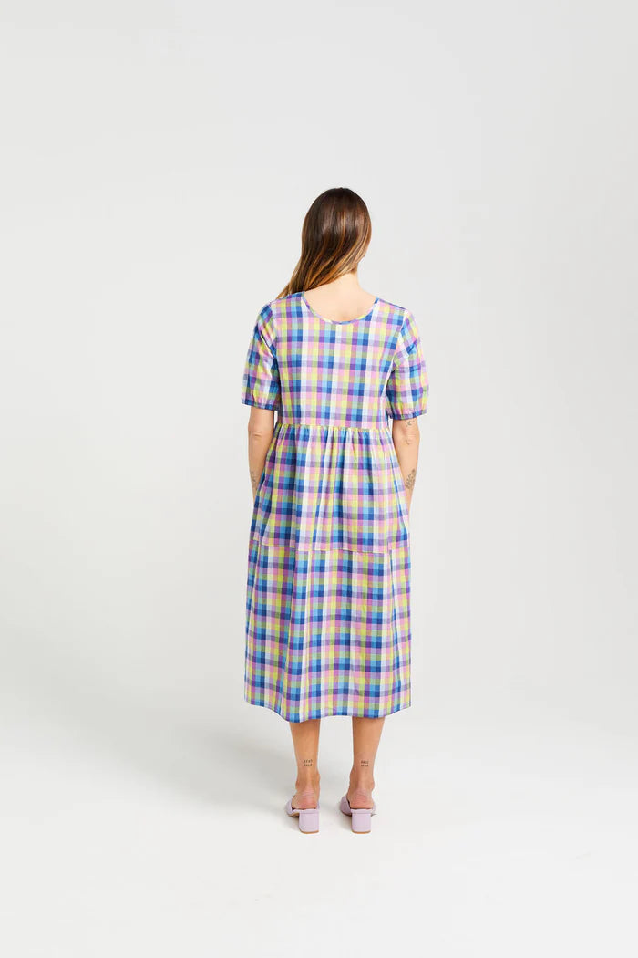 Thing Thing Tie Up Leah Dress - Summer Picnic