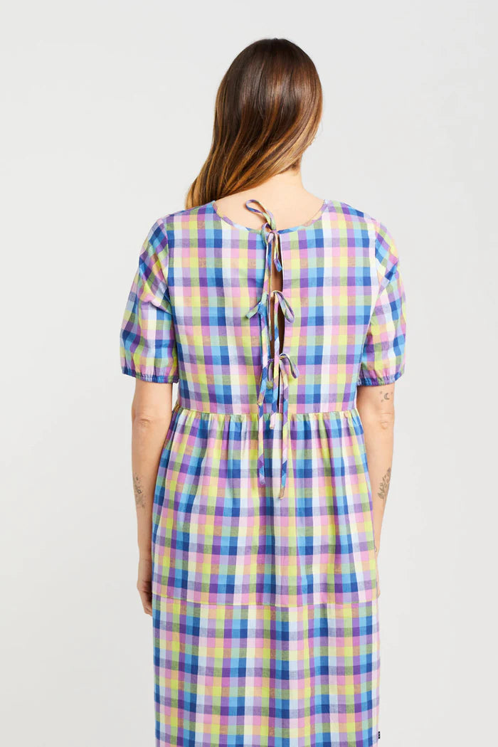 Thing Thing Tie Up Leah Dress - Summer Picnic