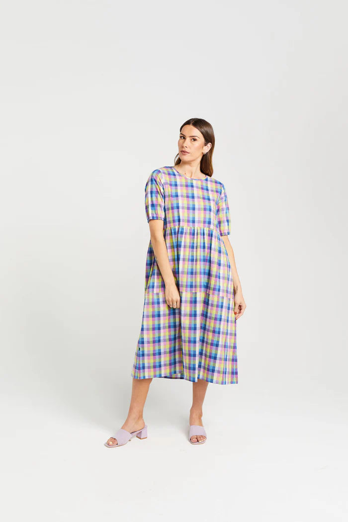 Thing Thing Tie Up Leah Dress - Summer Picnic