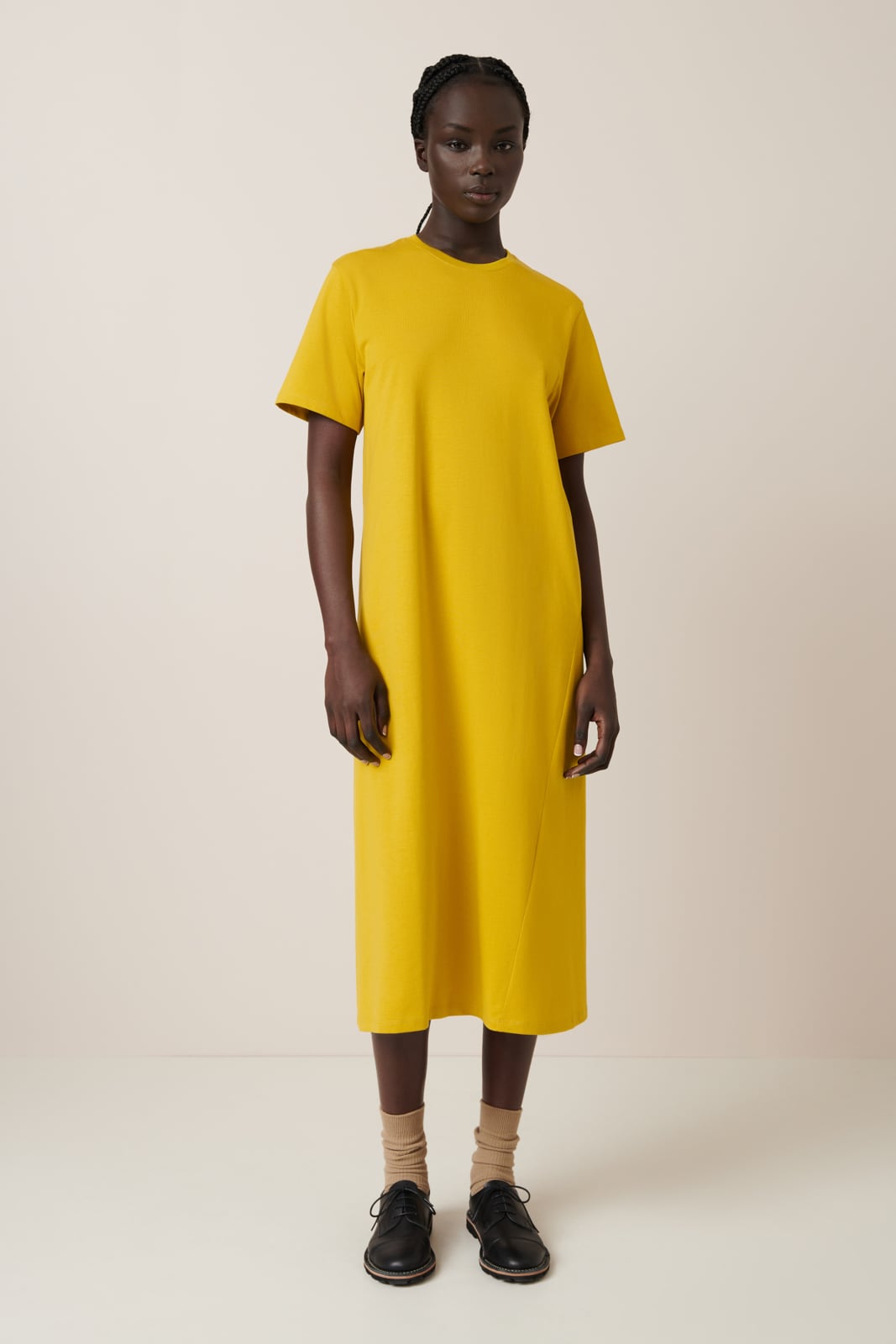 Kowtow Tee Dress - Mineral Yellow