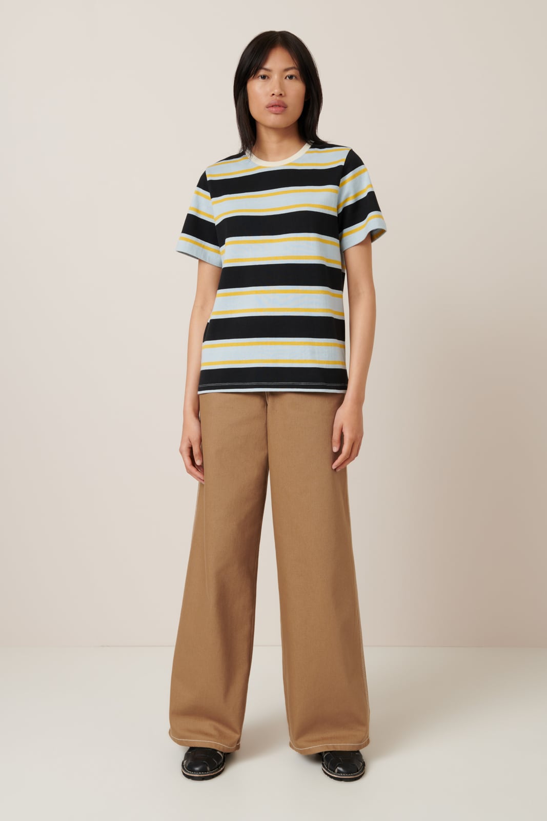 Kowtow Sideline Tee - Rugby Stripe