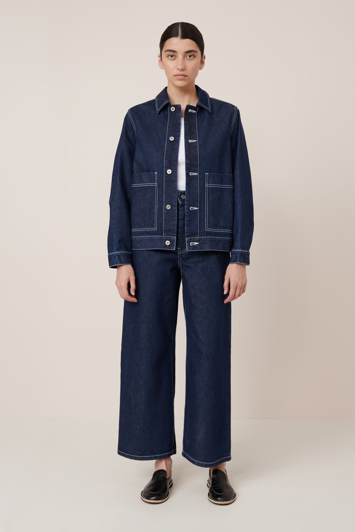 Kowtow Worker Jacket - Indigo Denim