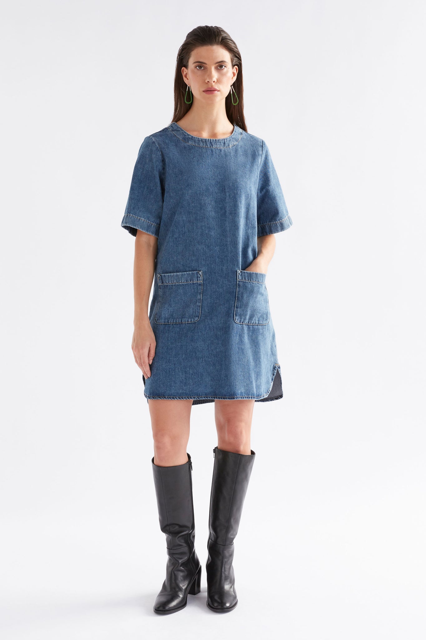 Elk Rittra Dress - Chambray Blue