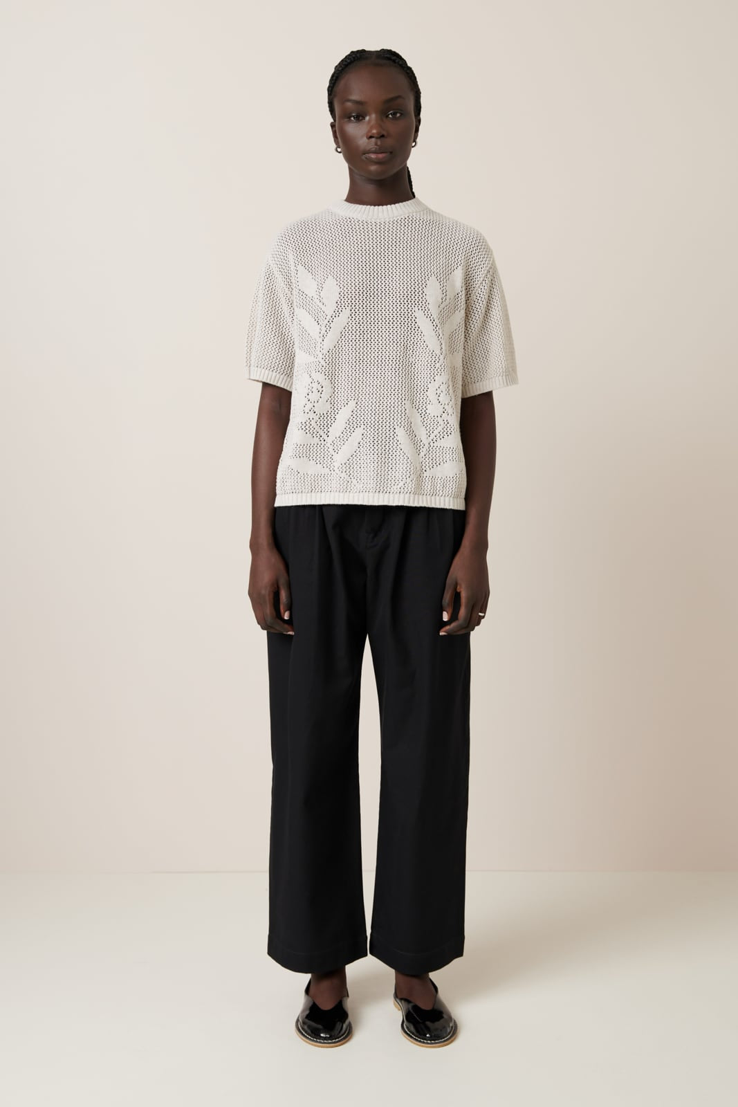 Kowtow Rosa Tee - Oat Melange