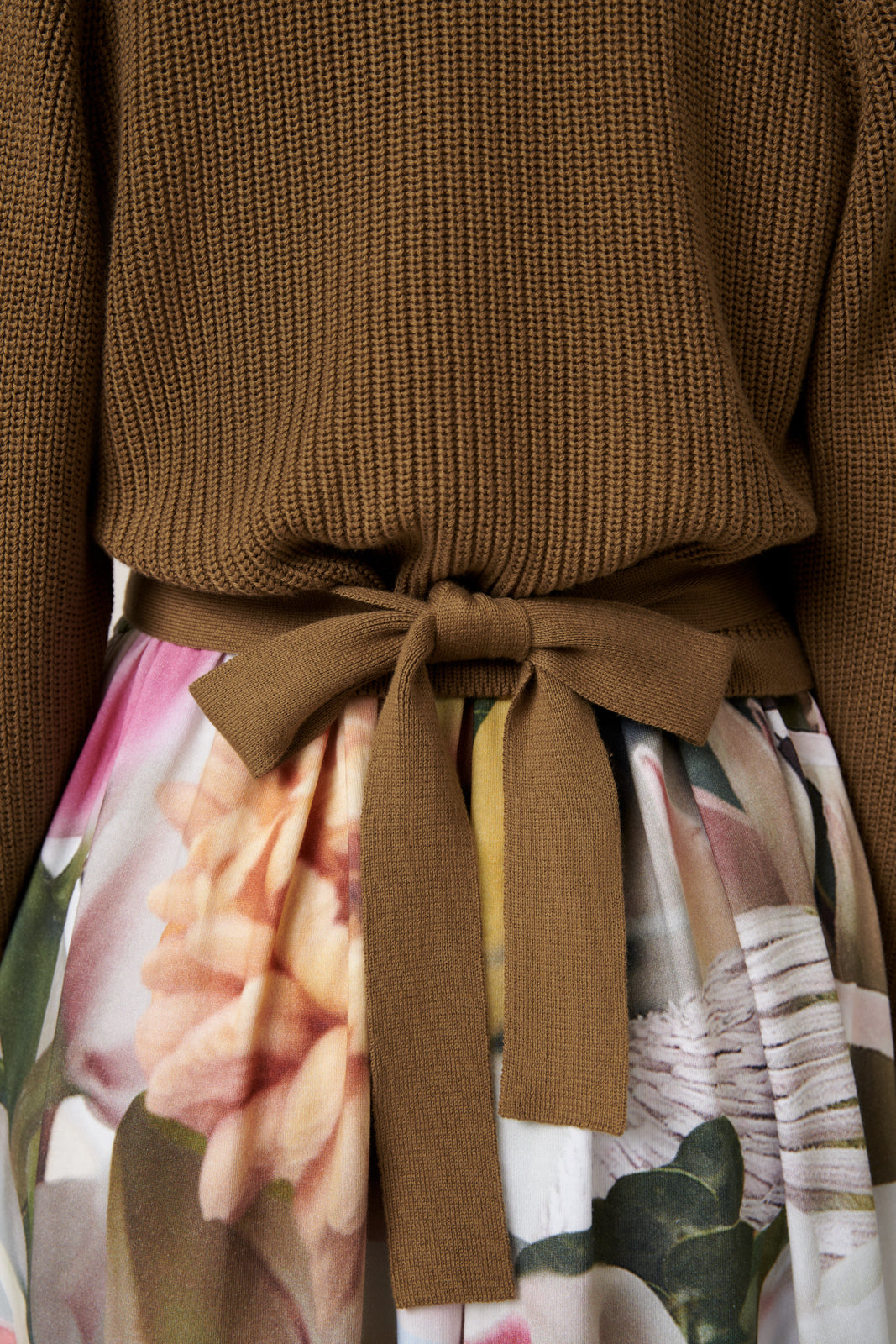 Kowtow Composure Cardigan - Dark Spice